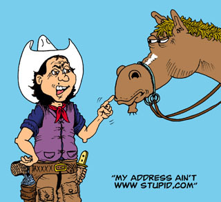 Cartoon: Buckshot (medium) by kidcardona tagged western,cowboy,horse,comic,cartoon,gag