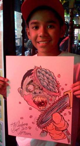 Cartoon: Zombie-tures (medium) by kidcardona tagged zombie,dead,halloween,fun,gift