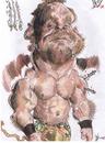 Cartoon: Chris Benoit ex WWE WWF wrestler (small) by RoyCaricaturas tagged benoit,wwf,wwe,wrestling