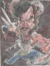 Cartoon: Hugh Jackman as Wolverine (small) by RoyCaricaturas tagged hugh,jackman,wolverine,hollywood,actors,films,famous