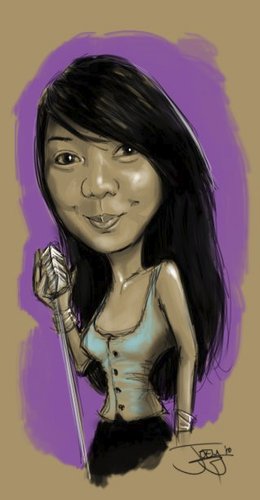 Cartoon: speed art caricature (medium) by juwecurfew tagged mhei