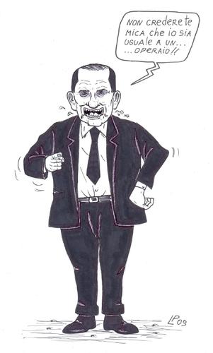Cartoon: la legge  (medium) by paolo lombardi tagged italy,berlusconi,satire,politics,caricature