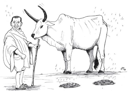 Cartoon: B e la Vacca (medium) by paolo lombardi tagged italy,politics,satire,berlusconi
