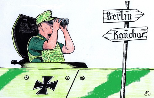 Cartoon: Bundeswehr (medium) by paolo lombardi tagged afghanistan,germany,krieg,war,peace