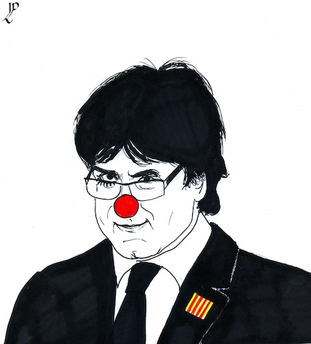 Cartoon: Catalan Circus in Brussels (medium) by paolo lombardi tagged catalonia,spain