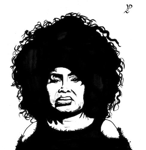Cartoon: Elza Soares (medium) by paolo lombardi tagged samba,brasil,elza,soares,artist,music