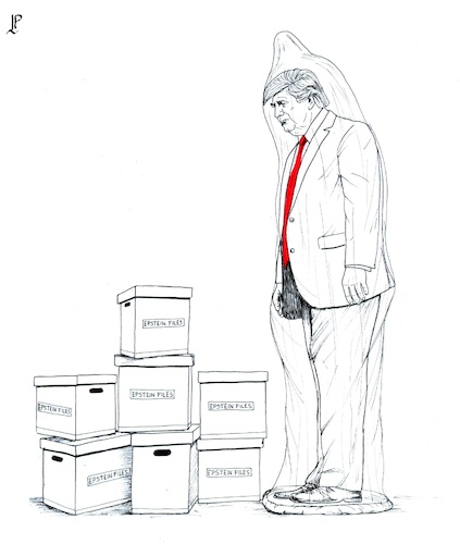 Cartoon: Epstein Files (medium) by paolo lombardi tagged epstein,trump