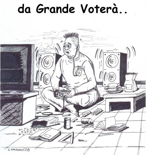 Cartoon: forza italia (medium) by paolo lombardi tagged italy,politic,satire,comic,humor