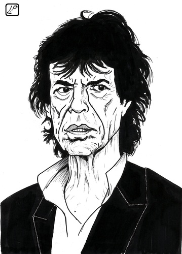Cartoon: Mick Jagger (medium) by paolo lombardi tagged rolling,stones,rock,caricature
