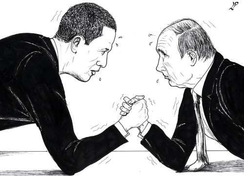Cartoon: Over The Top (medium) by paolo lombardi tagged syria,russia,usa,war,peace