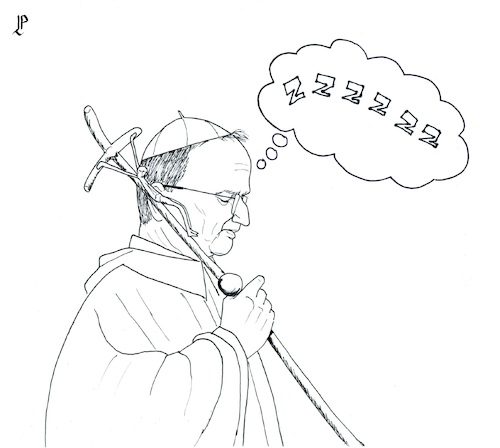 Cartoon: Pope George (medium) by paolo lombardi tagged pope,vatican,curch