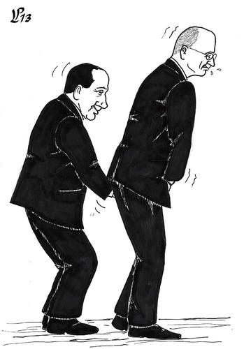 Cartoon: The Italian Governament (medium) by paolo lombardi tagged italy,bersani,berlusconi,grillo,governo,letta