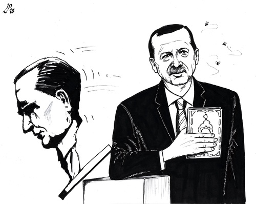 Cartoon: The Winner (medium) by paolo lombardi tagged turkey,elections
