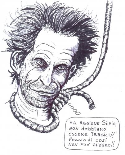 Cartoon: tragici (medium) by paolo lombardi tagged italy,berlusconi,economy,finance,politics,comics