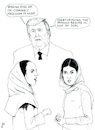Cartoon: Before and after (small) by paolo lombardi tagged trump,ira,woman,repression,riot,war