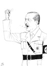 Cartoon: Erdogan speaking against Germany (small) by paolo lombardi tagged turkey,germany,democracy,freedom