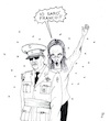 Cartoon: Giorgia Meloni in Spain (small) by paolo lombardi tagged meloni,italy,spain,europe,fascism