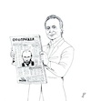 Cartoon: Italian journalist (small) by paolo lombardi tagged travaglio,press,journalist,propaganda,fake,putin,russia