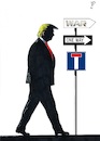 Cartoon: Oneway (small) by paolo lombardi tagged trump,usa,iran,war
