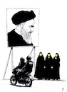 Cartoon: Resistence (small) by paolo lombardi tagged iran,women,revolution,riots,resistance