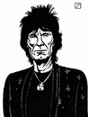Cartoon: Ronnie Wood (small) by paolo lombardi tagged rolling,stone,caricature,cartoon