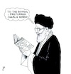 Cartoon: Satire is better (small) by paolo lombardi tagged khamenei,iran,war,satire
