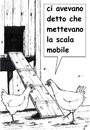 Cartoon: Scala mobile per i polli (small) by paolo lombardi tagged bibbiena,italia