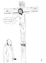 Cartoon: The second commandment (small) by paolo lombardi tagged jesus,putin,russia,ukraine,fascist,war,peace