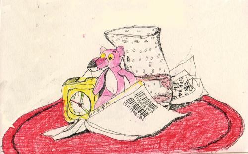 Cartoon: Pink Panter (medium) by etsuko tagged pink,panter