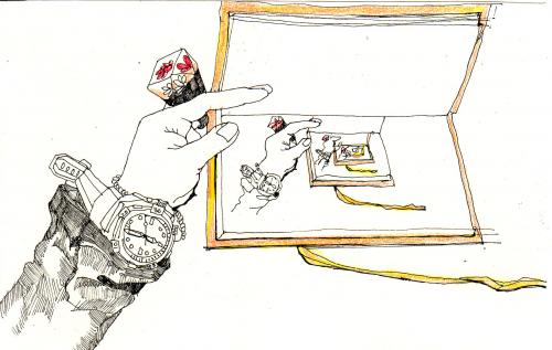 Cartoon: sketch-book (medium) by etsuko tagged sketch,book