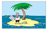 Cartoon: insel_03 (small) by Mergel tagged insel,einsam,gestrandet,nachricht,kommunikation,flasche,flaschenpost