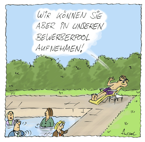 Cartoon: Aus der Welt des Personalwesens (medium) by fussel tagged cartoons,fussel,warmhalten,konkurenz,arbeitslos,einstellung,pool,job,stellenanzeige,personal,bewerbung,bewerberpool,bewerberpool,bewerbung,personal,stellenanzeige,job,pool,einstellung,arbeitslos,konkurenz,warmhalten,fussel,cartoons