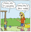 Cartoon: Ferienende (small) by fussel tagged ferien,sommerferien,große,langeweile,kinder,eltern,ferienende