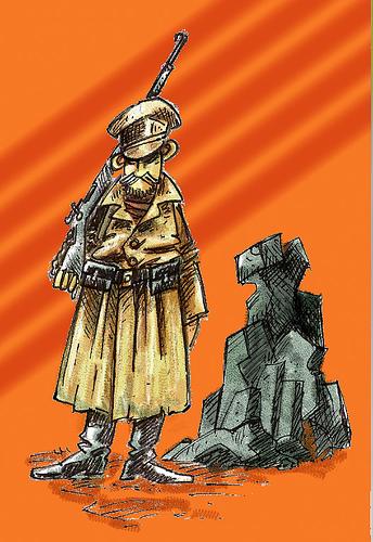 Cartoon: SOLDADO RUSO WWI (medium) by PEPE GONZALEZ tagged rusian,wwi,guerra,soldier,soldado,uniformes,army