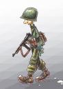 Cartoon: USA SOLDIER WWII (small) by PEPE GONZALEZ tagged soldier,usa,wwii,uniformes,soldado,guerra