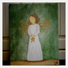 Cartoon: Angel of Light (small) by Krinisty tagged angel color star paintings watercolor wings light hope love angels krinisty art canvas