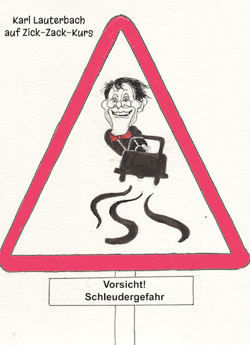 Cartoon: Zickzackkurs (medium) by Bert Kohl tagged zicizack