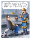 Cartoon: Dogs through a worm hole (small) by George tagged dogs