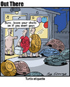 Cartoon: etiquette (small) by George tagged etiquette