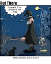 Cartoon: witch transport (small) by George tagged witch,transport