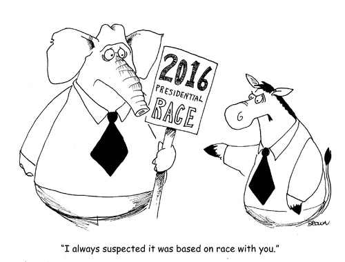 Cartoon: GOP accused of racism (medium) by Joebrowntoons tagged race,racism,gop,democrats,politicalcartoon,editorial,political,politics,election,elections,congress