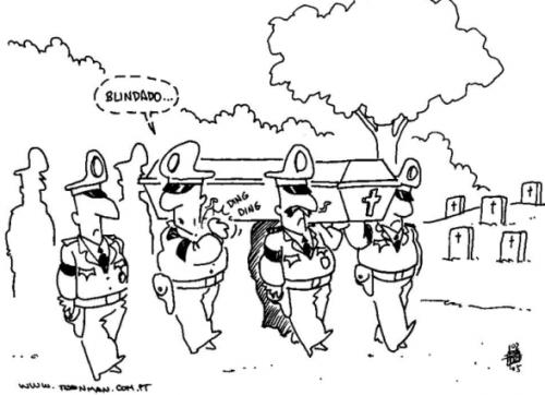 Cartoon: bullet proof (medium) by toonman tagged bulletproof,cops