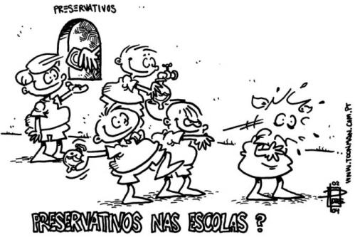Cartoon: condoms in school (medium) by toonman tagged condoms,school