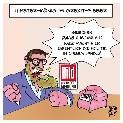 Hipster-König im Grexit-Fieber