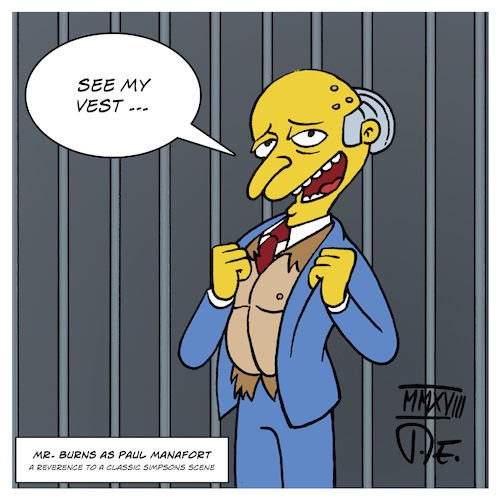 Cartoon: Mr. Burns as Paul Manafort (medium) by Timo Essner tagged paul,manafort,montgomery,burns,simpsons,ostrich,see,my,vest,hommage,homage,reverenz,reverence,cartoon,timo,essner,paul,manafort,montgomery,burns,simpsons,ostrich,see,my,vest,hommage,homage,reverenz,reverence,cartoon,timo,essner