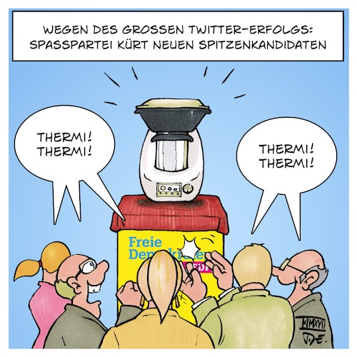 Cartoon: ThermiLindner (medium) by Timo Essner tagged christian,lindner,fdp,social,media,twitter,meme,thermomix,thermilindner,cartoon,timo,essner,christian,lindner,fdp,social,media,twitter,meme,thermomix,thermilindner,cartoon,timo,essner