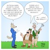 Cartoon: Bayern Wolf Abschuss (small) by Timo Essner tagged bayern,wolf,wölfe,abschuss,artfremd,auffällig,verhalten,natur,umwelt,umweltschutz,naturschutz,artenvielfalt,biodiversität,cartoon,timo,essner