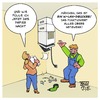 Cartoon: Installationsprobleme (small) by Timo Essner tagged installation drcuker probleme büro cartoon timo essner