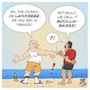 Cartoon: Rising sea temperatures (small) by Timo Essner tagged oceans,sea,temperatures,rising,heating,overheating,creatures,fish,plants,life,ocean,health,water,quality,co2,emissions,waste,dumping,cartoon,timo,essner