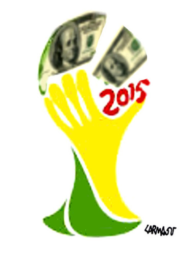 Cartoon: FIFA 2015 (medium) by Carma tagged fifa,2015,corruption,blatter,world,cup